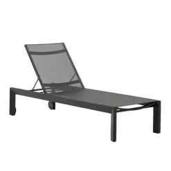 Moderne Gartenliege in Dunkelgrau - Babet