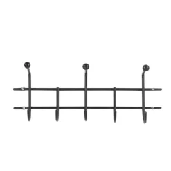 Moderne Hakenleiste Garderobe in Schwarz - Winnington