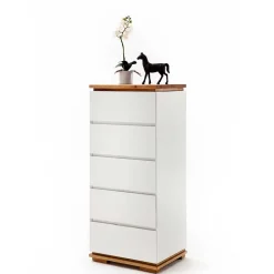 Moderne Hochkommode in Weiß - Vangels