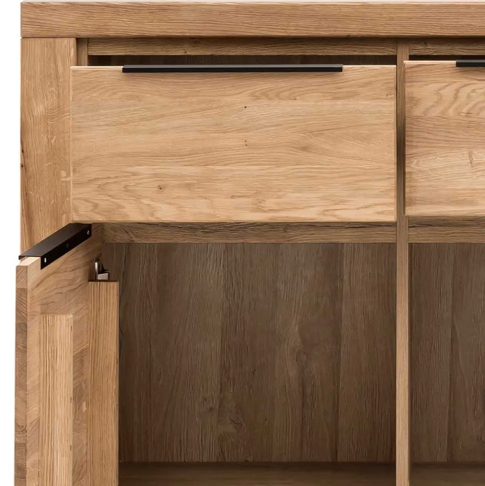 Moderne Kommode in Eiche teilmassiv - Nelenia