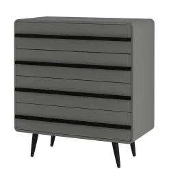 Moderne Kommode in Grau mit Schwarz - Pavias