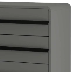 Moderne Kommode in Grau mit Schwarz - Pavias