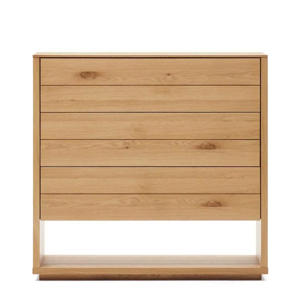 Moderne Kommode mit drei Schubladen und Fach - Algaro