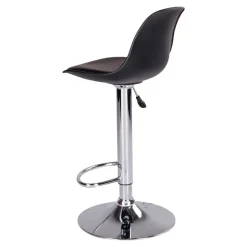 Moderne Kunstleder Barstühle in Schwarz - Ekino (2er Set)