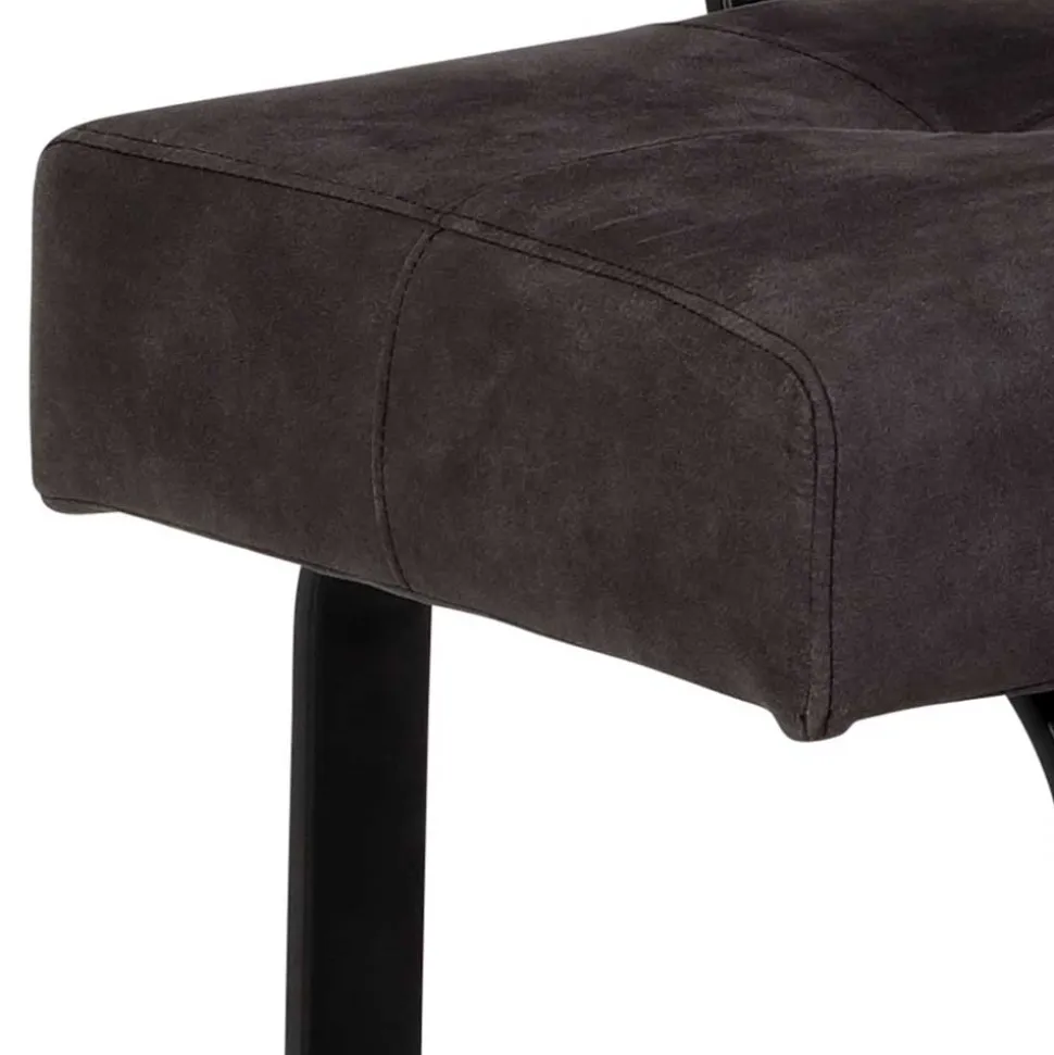 Moderne Microfaser Eckbank mit Bügelgestell - Elfetes