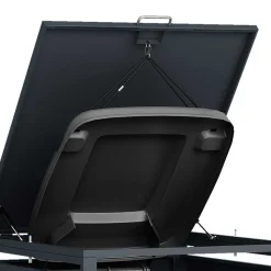 Moderne Mülltonnenbox in Holzoptik - Ecdo