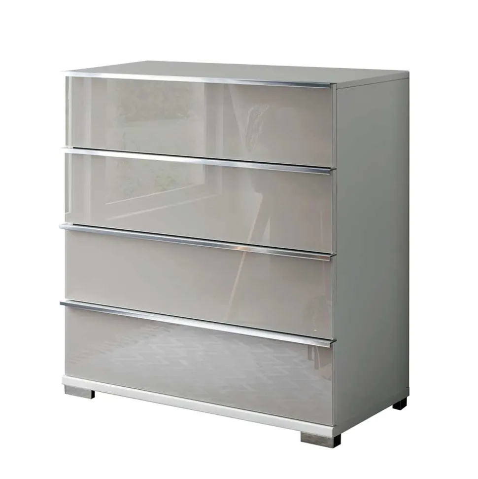 Moderne Schubladen-Kommode mit Glas Front - Nucina