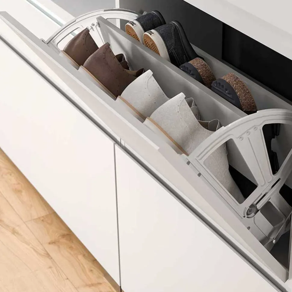 Moderne Schuh-Kombikommode in Weiß - Dany