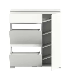 Moderne Schuh-Kombikommode in Weiß - Dany