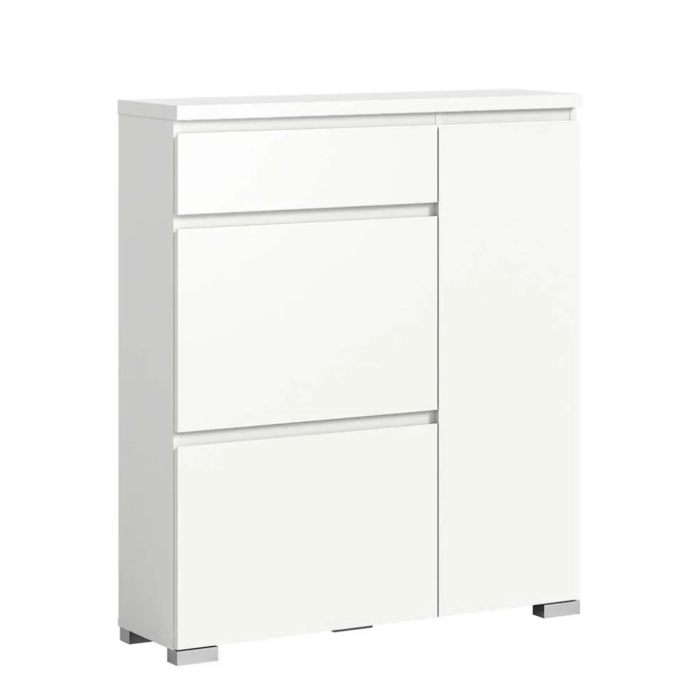 Moderne Schuh-Kombikommode in Weiß - Dany