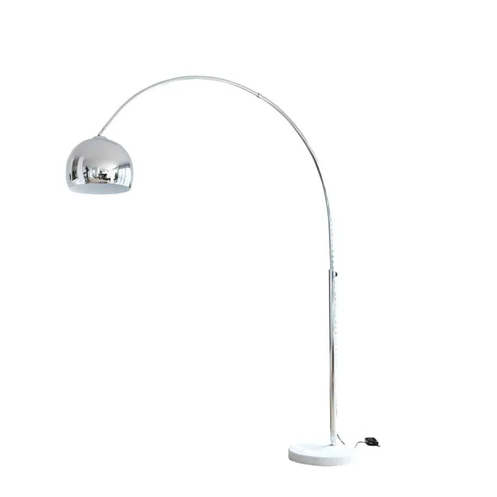 Moderne Stehlampe Bogenleuchte in Chrom - Ina