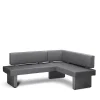 Moderne Stoff Eckbank in Grau - Classimo