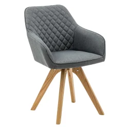 Moderne Tischgruppe mit Armlehnstühlen - Glamoure (fünfteilig)