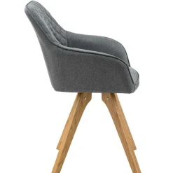 Moderne Tischgruppe mit Armlehnstühlen - Glamoure (fünfteilig)