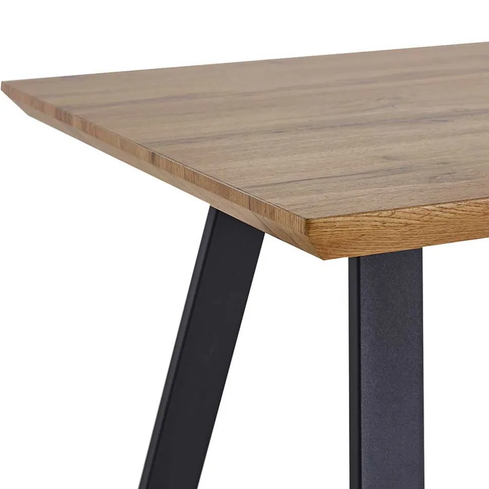 Moderne Tischgruppe mit vier Stühlen - Rubina (fünfteilig)