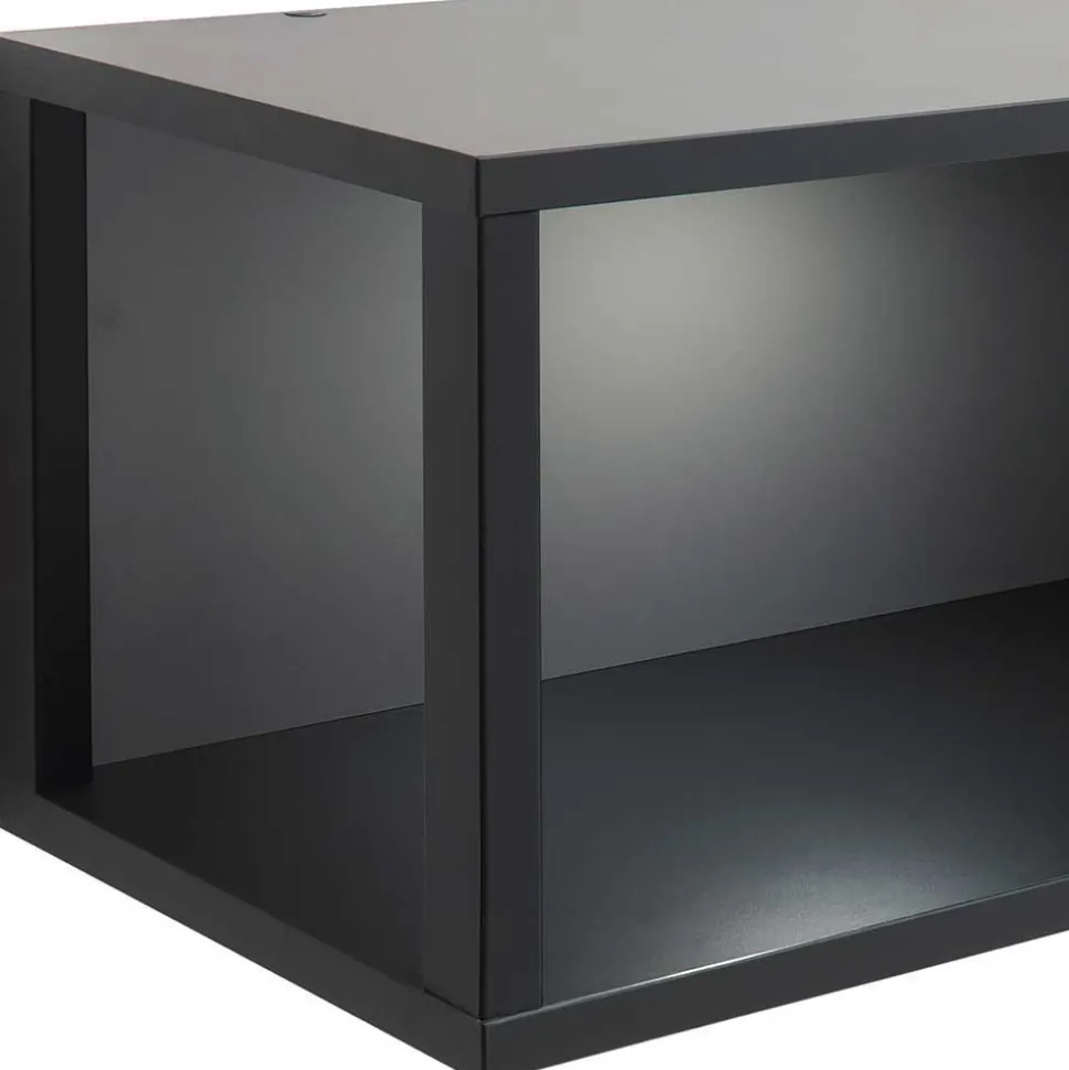 Moderne TV Anbauwand in Grau - Ridona (zweiteilig)