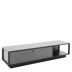 Moderne TV Anbauwand in Grau - Ridona (zweiteilig)