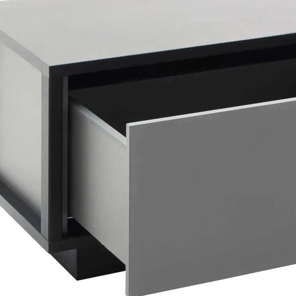 Moderne TV Anbauwand in Grau - Ridona (zweiteilig)