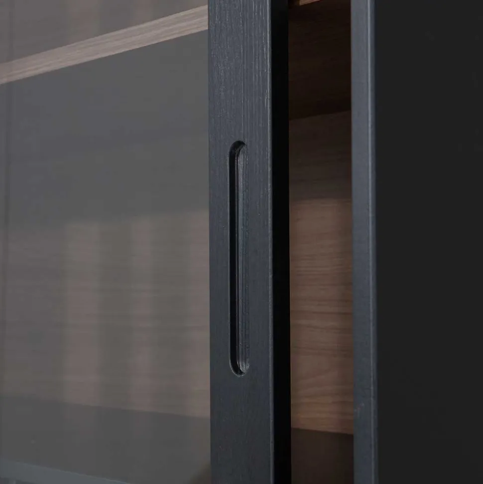 Moderne Vitrine mit Glas Schiebetüren - Susanne