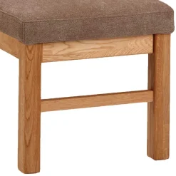 Moderne Wildeiche Eckbank mit Polsterung - Virds