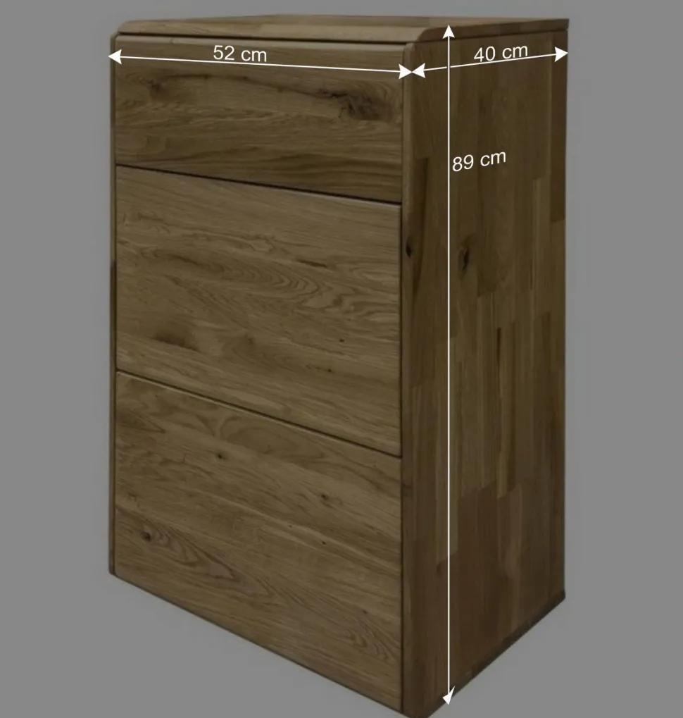 Moderne Wildeiche Kommode 52x89x40 cm - Feanor