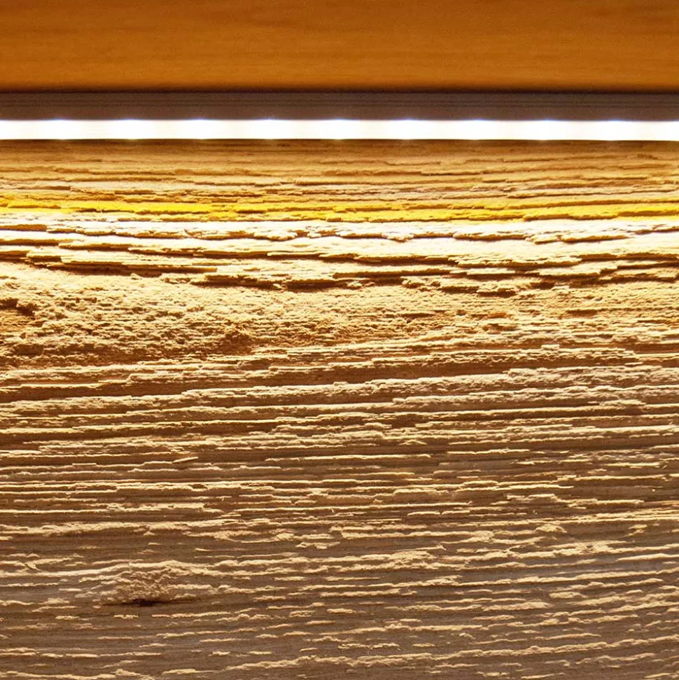 Moderne Wildeiche Vitrine 63x207x43 cm - Acmida