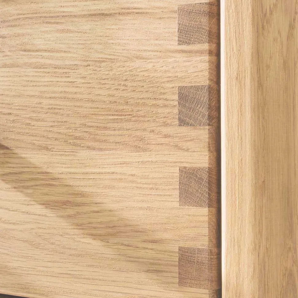 Moderne Wohnwand aus Holz - Dulciana (vierteilig)