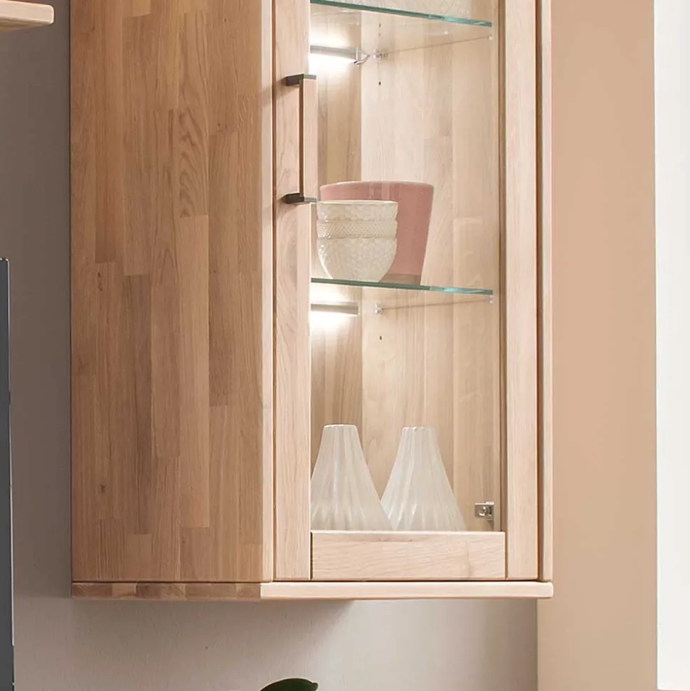 Moderne Wohnwand aus Holz - Dulciana (vierteilig)