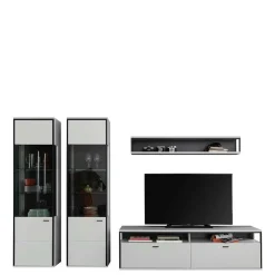 Moderne Wohnwand-Möbel im Set - Loazin (vierteilig)