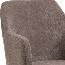 Moderner Armlehnenstuhl in Braun - Myrano