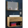 Moderner Bad Waschplatz im Holz Look - Toulon (zweiteilig)
