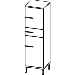 Moderner Badezimmerschrank 125 cm hoch - Lucrino