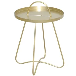 Moderner Beistelltisch in Goldfarben - Parca