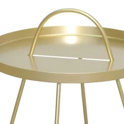 Moderner Beistelltisch in Goldfarben - Parca