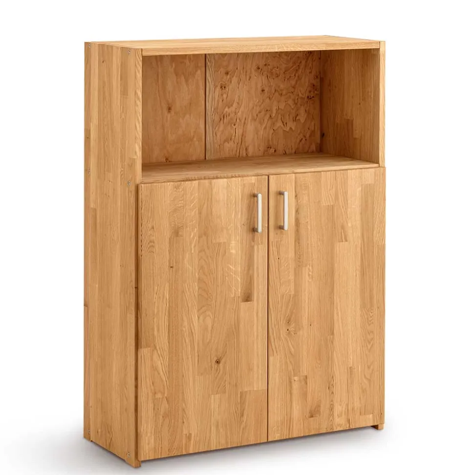 Moderner Büroschrank aus Wildeiche Massivholz - Rosenna