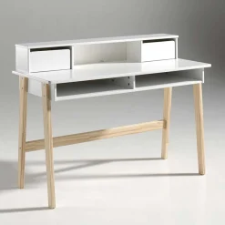 Moderner Design Schreibtisch inkl Aufsatz - Mauricia