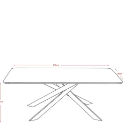Moderner Design-Esszimmertisch aus Sinterstein - Futriva