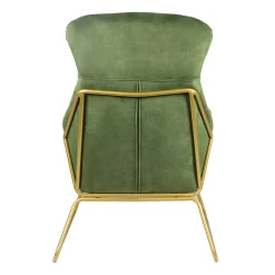 Moderner Einzelsessel in Grün & Messing - Vetro