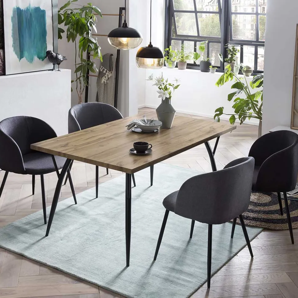 Moderner Esstisch mit vier Stühlen - Rusanno (fünfteilig)