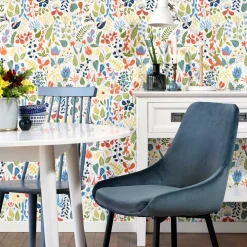 Moderner Esstischstuhl in Blau Samt - Elisa (2er Set)