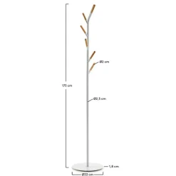 Moderner Garderobenständer aus Stahl & Holz - Kario