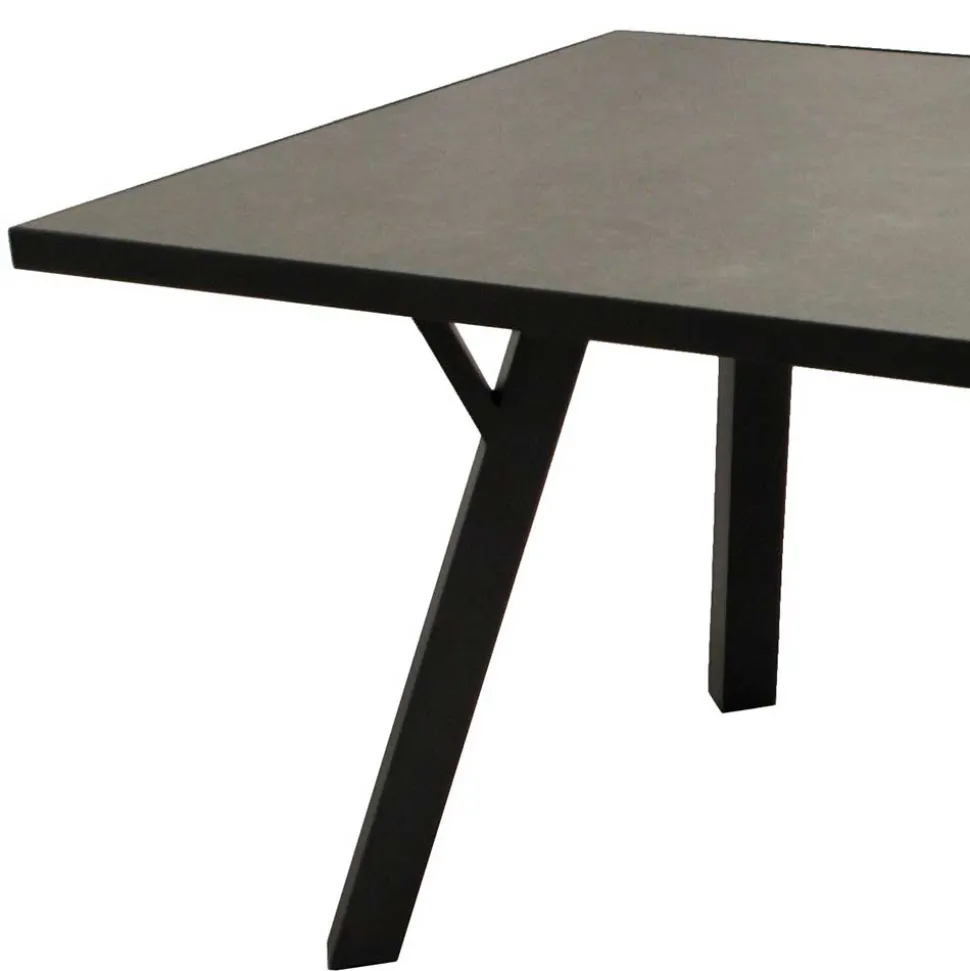 Moderner Gartentisch aus Glas und Aluminium - Curedo