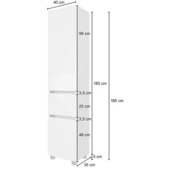 Moderner Hochschrank fürs Bad 40x180x35 cm - Misbonas