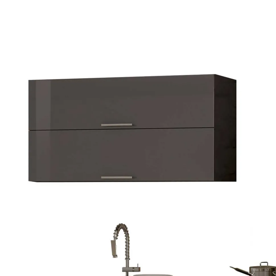 Moderner Küchenblock in Grau - Bozenia I (siebenteilig)