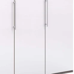 Moderner Kleiderschrank in Weiß Glas - Empresian