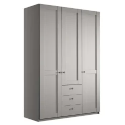 Moderner Kleiderschrank in Hellgrau - Ridonna
