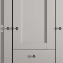 Moderner Kleiderschrank in Hellgrau - Ridonna