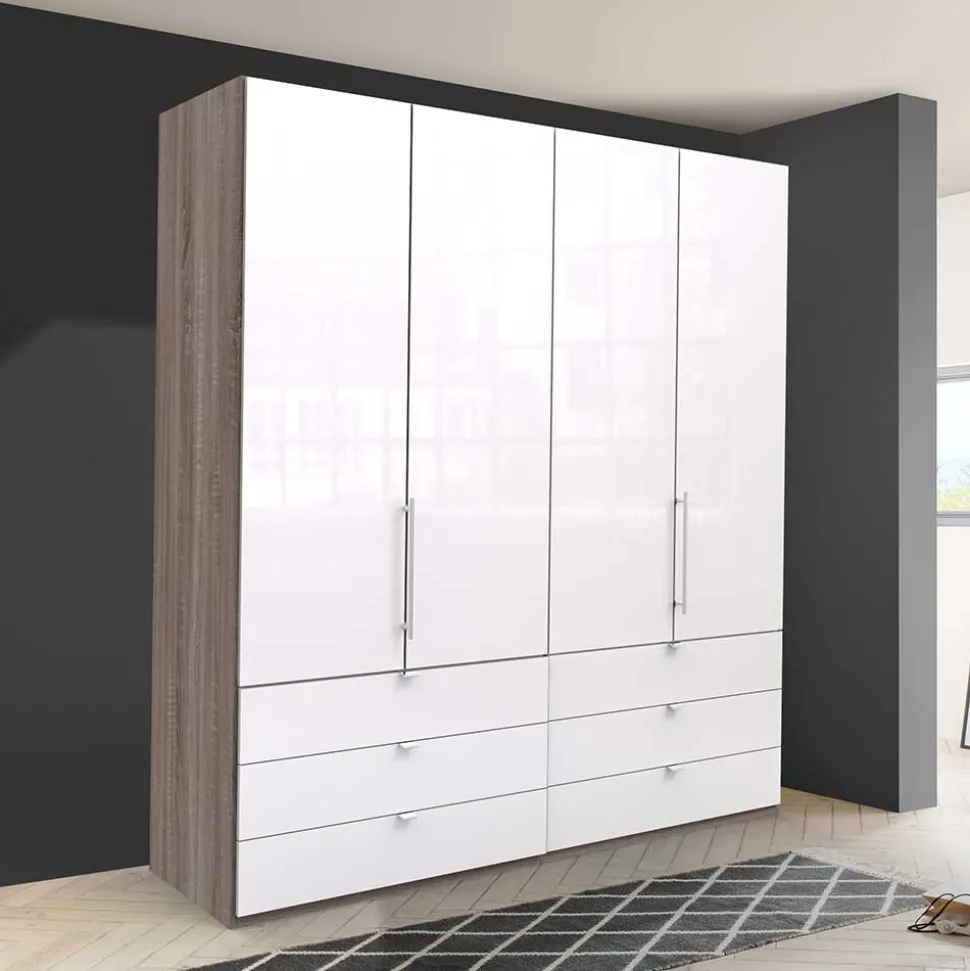 Moderner Kombi Schlafzimmerschrank 58 cm tief - Empresian