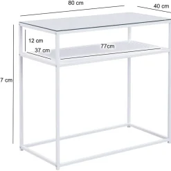 Moderner Konsolentisch in Weiß - Marian