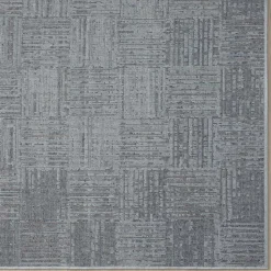 Moderner Kurzflor Teppich mit geketteltem Rand - Bihar